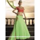 Sea Green Lace Work Lehenga Choli