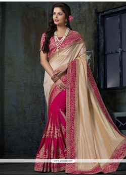 Imperial Art Silk Hot Pink Traditional Saree