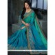 Remarkable Blue Art Silk Traditional Designer Saree