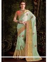 Phenomenal Faux Georgette Embroidered Work Saree