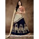 Staggering Viscose Navy Blue Lehenga Choli