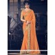 Nice Fancy Fabric Orange Classic Saree