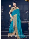 Exceptional Art Silk Patch Border Work Designer Traditional Saree