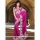 Princely Faux Chiffon Embroidered Work Classic Saree