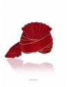 Mens Red Velvet Wedding Turban