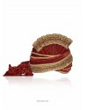 Stylish Maroon Raw Silk Turban