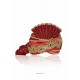 Awesome Maroon Raw Silk Wedding Turban