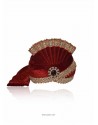 Flattering Maroon Velvet Wedding Turban