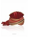 Classy Red Raw Silk Wedding Turban