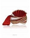 Demure Maroon Velvet Wedding Turban