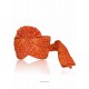 Stylish Orange Georgette Wedding Turban