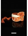 Sonorous Orange Net Wedding Turban