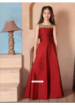 Gorgeous Red Taffeta Silk Dress