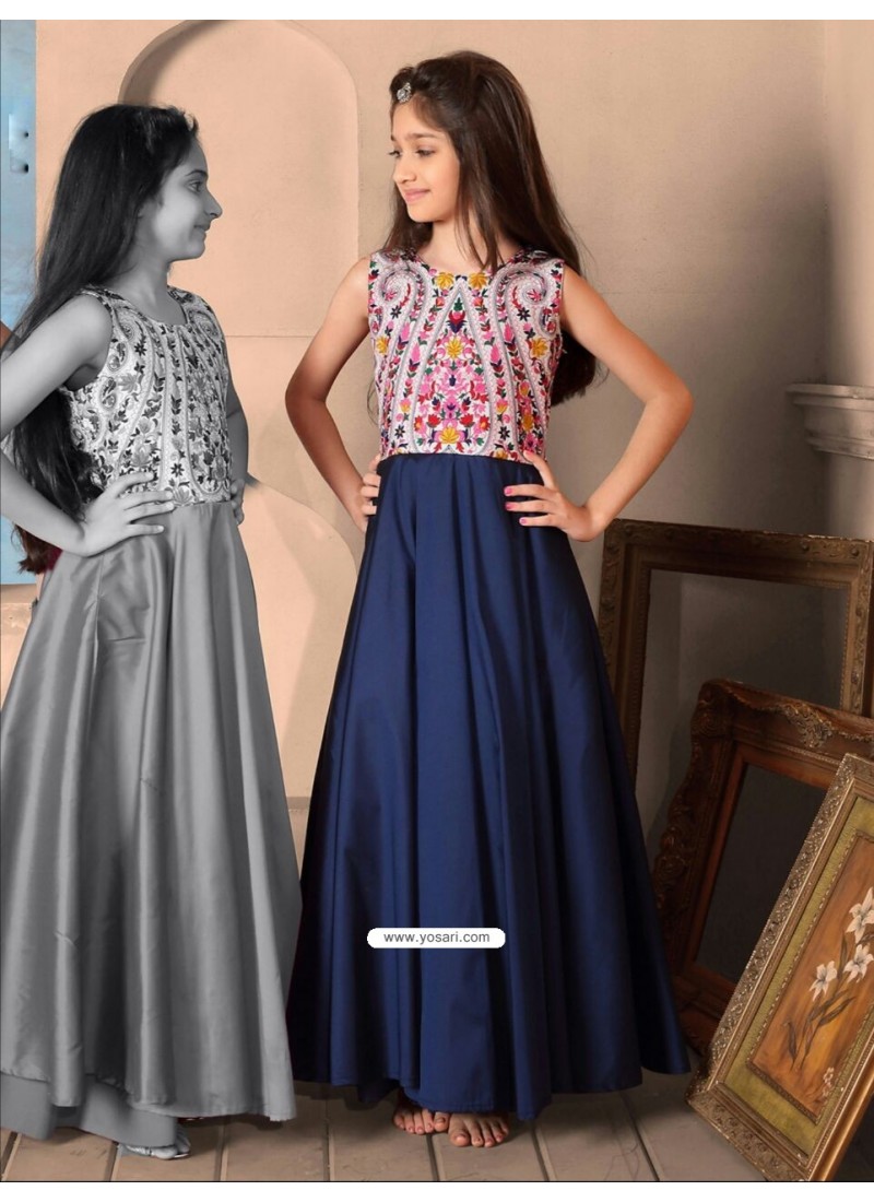 Buy Flattering Taffeta Silk Dress Indowestern Dresses