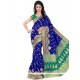 Sparkling Banarasi Silk Blue Woven Work Traditional Designer Saree