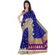 Staggering Blue Traditional Saree