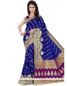 Staggering Blue Traditional Saree