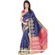 Classy Blue Woven Work Traditional Saree