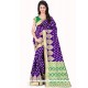 Specialised Banarasi Silk Purple Designer Traditional Saree