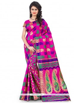 Elegant Banarasi Silk Woven Work Traditional Designer Saree