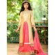 Traditional Goldish Pink Banglory Silk Dress