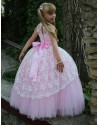 Scintillating Baby Pink Evening Gown