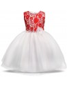 Groovy Red -White Evening Gown