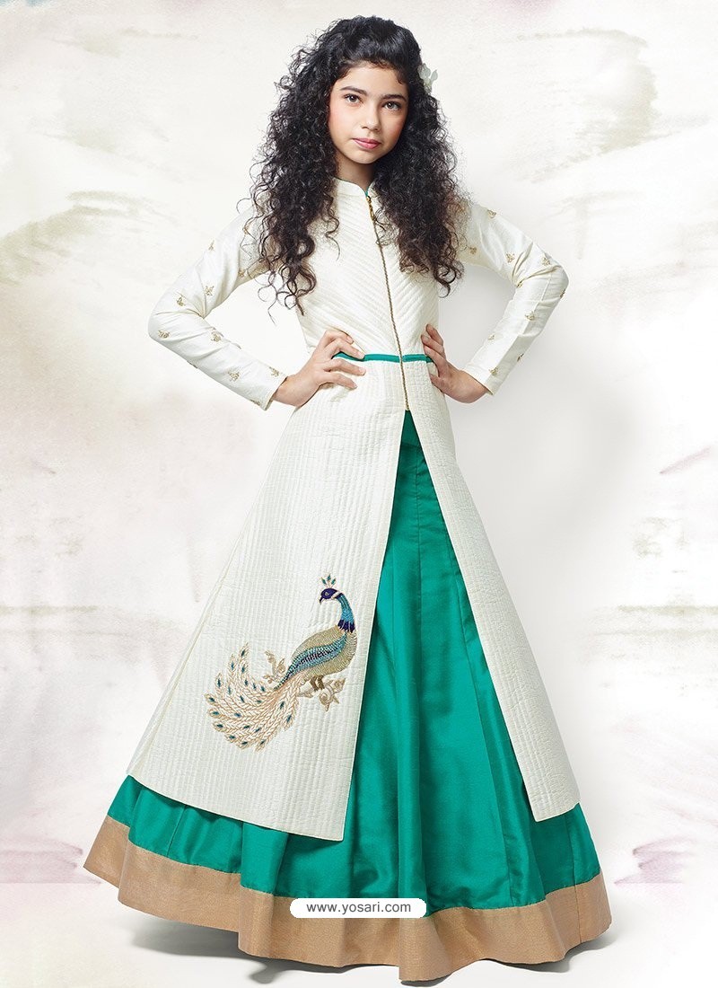 Green Indo-Western Jacket set - Collections