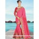 Catchy Banarasi Silk Rose Pink Designer Traditional Saree