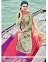 Desirable Multi Colour Embroidered Work Palazzo Suit