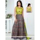 Ideal Raw Silk Multi Colour Lace Work Readymade Suit