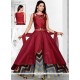 Maroon Raw Silk Readymade Suit