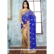 Grandiose Faux Georgette Designer Half N Half Saree