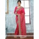 Distinctively Pink Art Silk Designer Traditional Saree