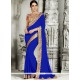 Blissful Faux Georgette Patch Border Work Saree