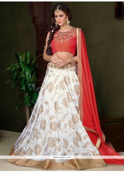 Suave Art Silk Embroidered Work Lehenga Choli