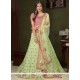 Gripping Embroidered Work Green Art Silk Lehenga Choli