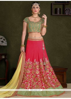 Immaculate Embroidered Work Art Silk Lehenga Choli