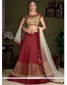 Mod Art Silk Patch Border Work Lehenga Choli