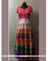 Desirable Multi Colour Digital Print Work Party Wear Kurti