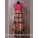 Dazzling Digital Print Work Multi Colour Tafeta Silk Party Wear Kurti