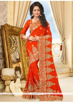 Mesmeric Faux Chiffon Designer Saree