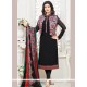 Ayesha Takia Print Work Black Jacket Style Suit