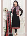 Ayesha Takia Print Work Black Jacket Style Suit