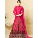 Sophisticated Banglori Silk Hot Pink Long Choli Lehenga