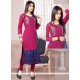 Swanky Hot Pink Chanderi Designer Kurti