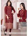 Competent Embroidered Work Designer Kurti