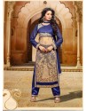Blue Net Designer Salwar Suit