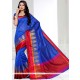 Engrossing Blue Art Silk Designer Traditional Saree