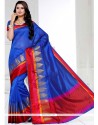 Engrossing Blue Art Silk Designer Traditional Saree